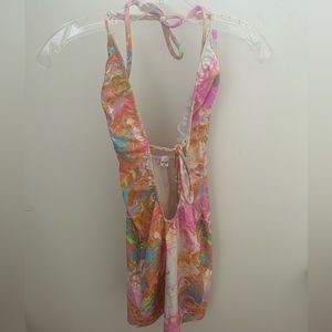 Stylish multicolored boutique dress